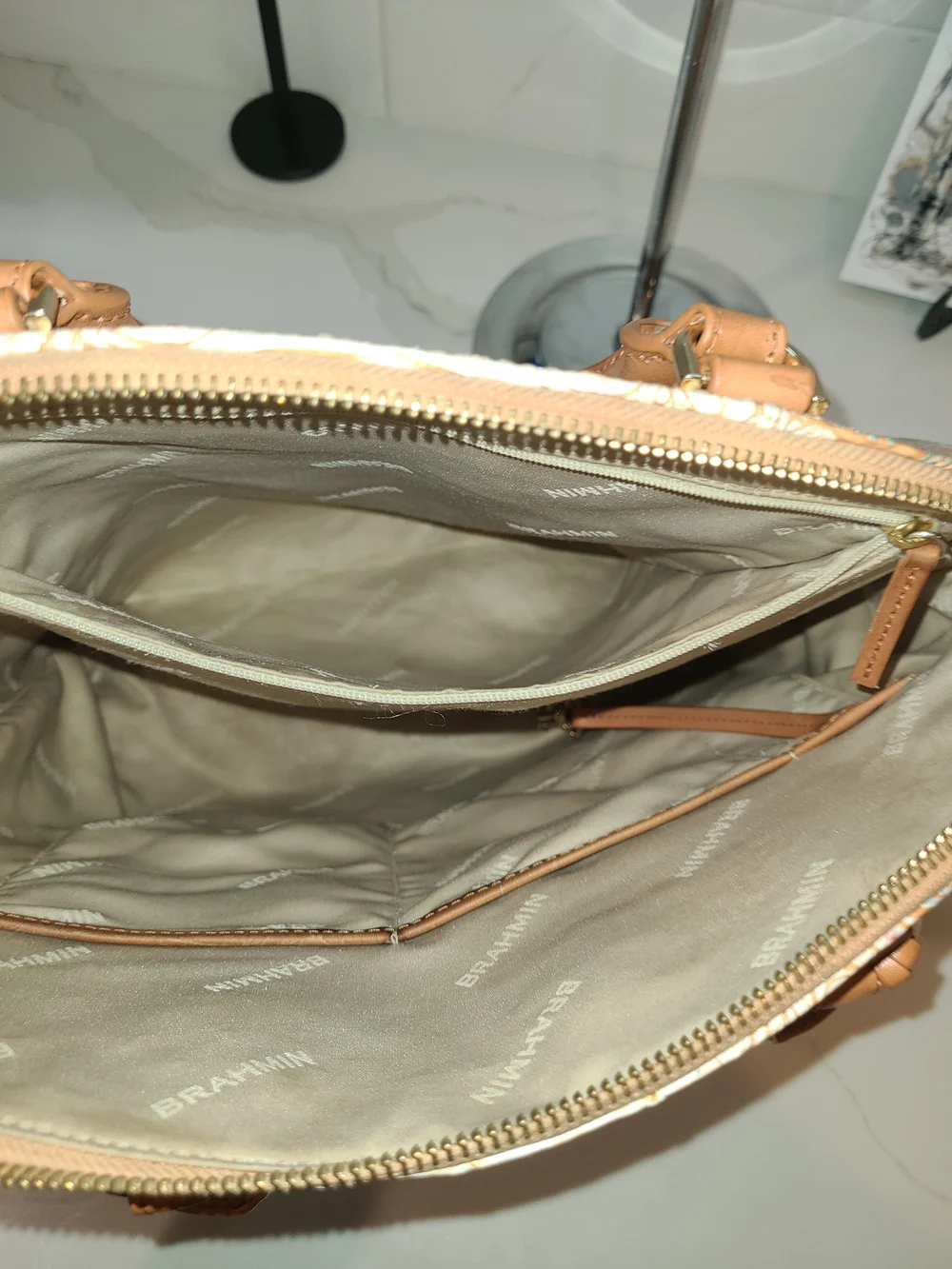 Brahmin Large Duxbury In Scallop Bondi EUC